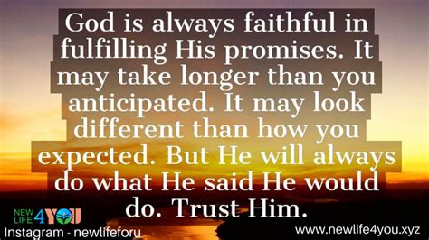 God Is Always Faithful Faith God Knowing God
