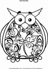 Owl sketch template