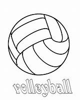 Volleyball Coloring Pages Color Print Court Drawing Volleybal Getdrawings sketch template