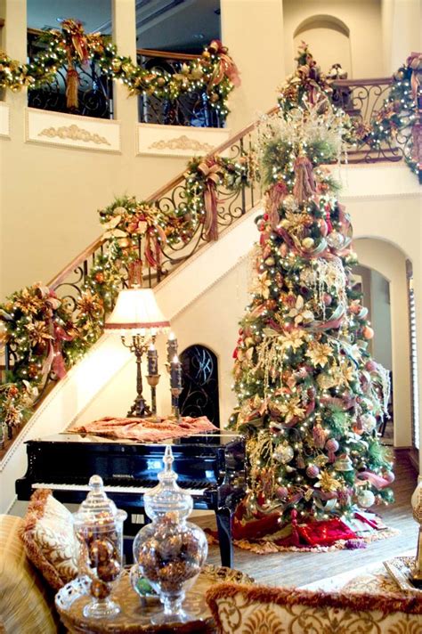 christmas staircase decorations ideas   year