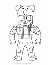 Roblox Bear Coloring Xcolorings sketch template