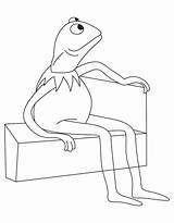 Kermit Coloring Frog Pages Leap Drawing Craft Getdrawings Printable Popular Getcolorings sketch template