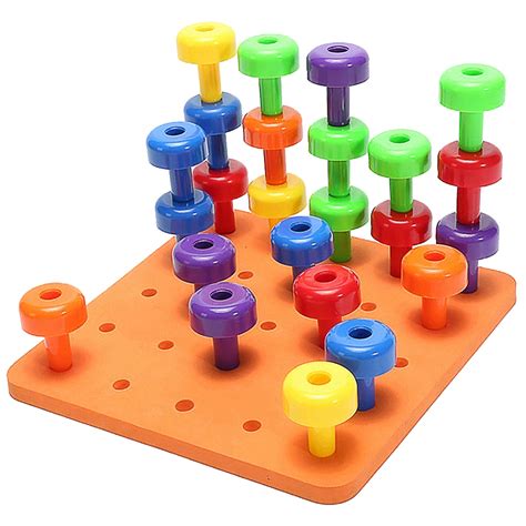 educational stacking peg board toddler toys educational buy product