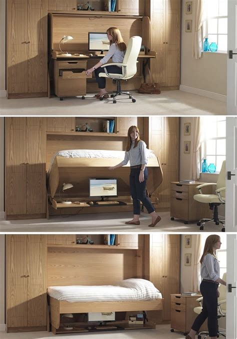 bed desk combos save space  add interest  small rooms muebles