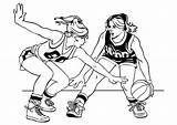 Basketball Girl Coloring Pages Drawing Getcolorings Player Printable sketch template