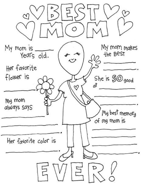 mothers day worksheet  mothers day coloring pages mothers day