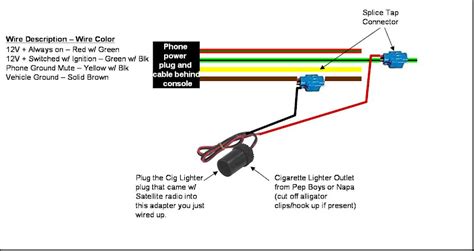 cigarette lighter wiring diagram