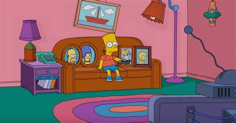 The Simpsons Couch Sketch Sees Bart Finally Get Control Of The Remote
