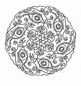 Coloring Pages Complicated Adults Mandala Printable Complex Print Popular Procoloring sketch template