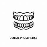 Denture False Icon Prosthetics sketch template
