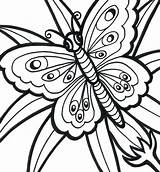 Coloring Easy Pages Adult Adults Printable Butterfly Color Print Kids Getdrawings Getcolorings sketch template