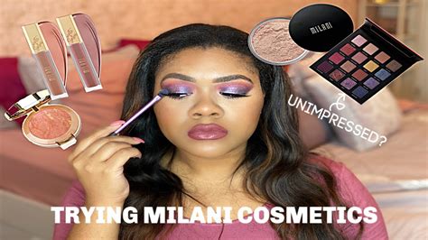 trying milani cosmetics for the first time jaebella youtube