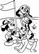 Mickey Safari Coloring Pages Kids Fun Mouse Disney Minnie Donald Printable sketch template