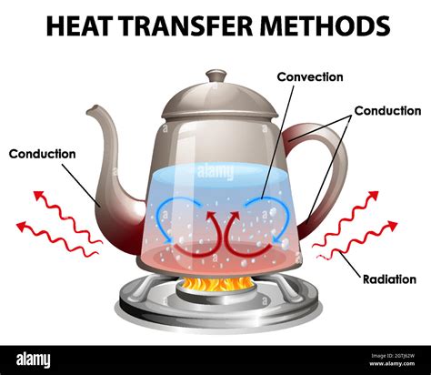 methods  heat transfer stock vector image art alamy