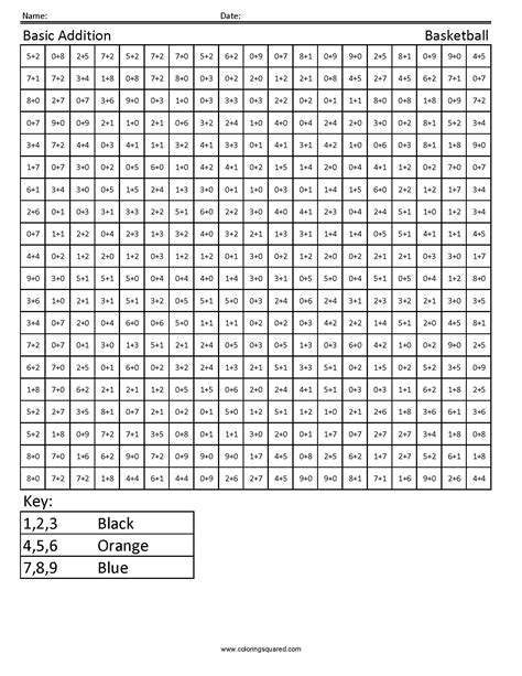 orangeflowerpatterns  st grade math addition coloring worksheets