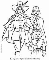 Coloring Pages American Thanksgiving History Pilgrims Sheets Pilgrim First Kids Printable Print Colonial Colony Clipart Family Printables People Revolution America sketch template