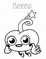 Coloring Moshi Monsters Monster Pages Cute Luvli Printable Cliparts Kids Clipart Library Picturs Print Hm Popular Favorites Add Coloringhome sketch template