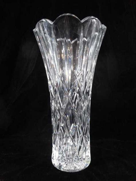 Gorham Full Lead Crystal Vase Lady Anne Approx 14 H