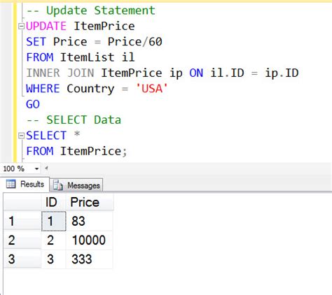 sql server update  select statement  condition journey  sql authority  pinal dave