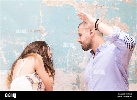 man beating   wife illustrating domestic violence stock photo alamy