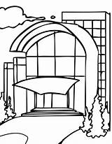 Mall Coloring Pages Neighborhood Color Shoping Getcolorings Getdrawings sketch template