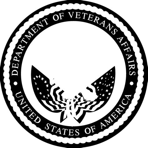 department  veterans affairs logo black  white united states