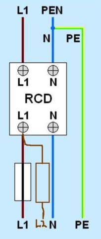 schaltplan fi schalter anschliessen  polig wiring diagram