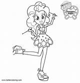 Equestria Coloring Girls Pages Pony Little Gril Dancing Printable Kids Color sketch template
