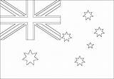 Flaggen Australien Ausmalen Fahnen öffnen Einem sketch template