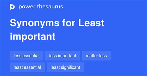 important synonyms  words  phrases   important