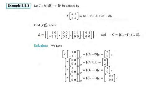linear algebra matrix transformation notation  intermediate steps