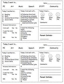 parent communication printable log  editable parent teacher