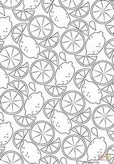 Zitronen Ausmalbild Coloring Ausdrucken Papier sketch template