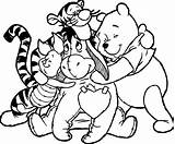 Coloring Friends Animal Hug Pages Cartoon Wecoloringpage Drawings 2507 08kb sketch template