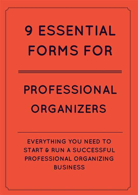 professional organizing  forms  templates  etsy business