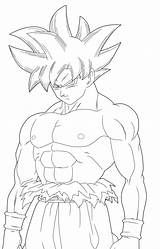 Goku Limit Breaker Lineart Anime Deviantart Dragon Ball Drawings Super Dbz Dbs Manga Db Dragonball sketch template