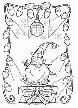 Gnome Gnomos Severine Aubry Vinter Tegninger Jule Bouteille Noel Ricamati Motivi Quattro Soldi Trapunte Colorier Pittura Lettere Natalizia sketch template