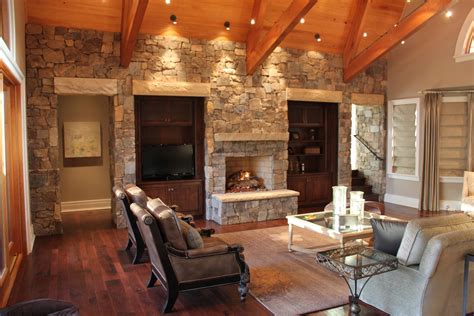 wood  stone modern home