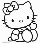 Kitty Hello Coloring Pages Printable Cool2bkids sketch template