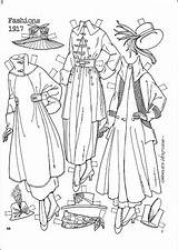 Paper Dolls Choose Board Fashions 1917 Ventura Charles Pattern Book sketch template