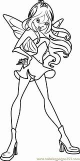 Winx Coloring Bloom Club Pages Printable Coloringpages101 sketch template