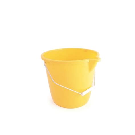 plastic bucket yellow