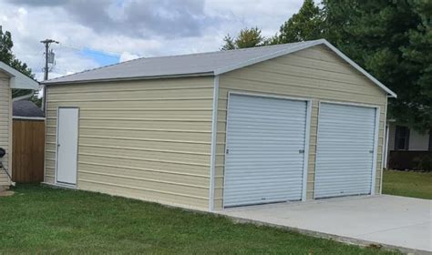 boxed eave roof metal garage alans factory outlet