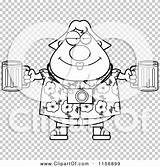 Plump Tourist Holding Outlined Thoman Cory sketch template