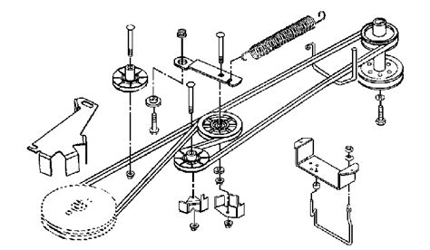 scotts lawn tractor  belt drive diagram