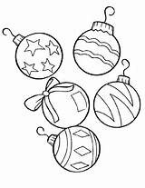 Christmas Coloring Pages Ornament Color Getcolorings Print Printable sketch template