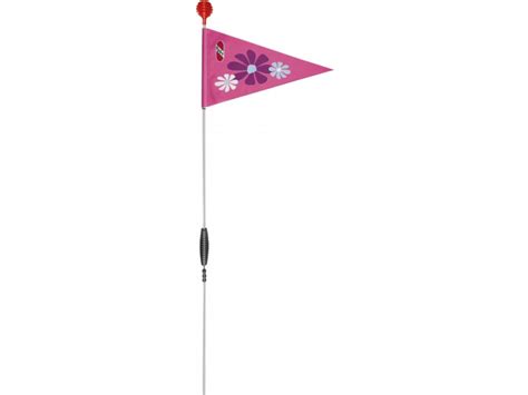 puky veiligheidsvlag sw voor loop fietsen roze