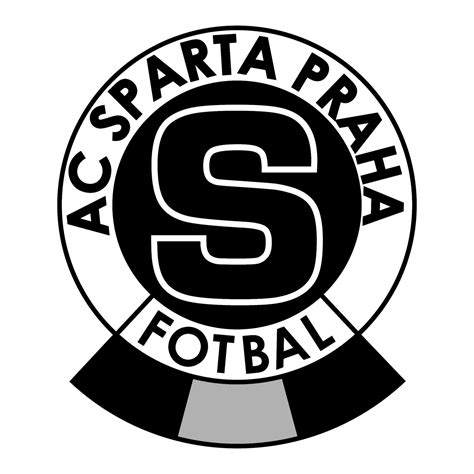 ac sparta praha logo black  white  brands logos