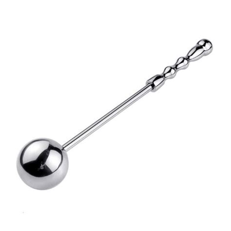 Stainless Steel Anal Butt Plug Ball Hook Metal Anus Dildo Sex Toy For
