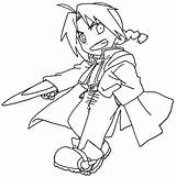 Fullmetal Alchemist Aniyuki Elric Edward sketch template